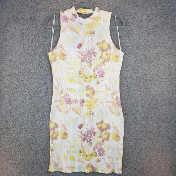 Ted Baker Effi Cut out Twist Back Bodycon Floral Spring Summer Dress Sz 12 - Picture 4 of 13